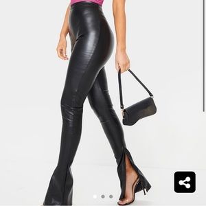 Prettylittlething faux leather leggings